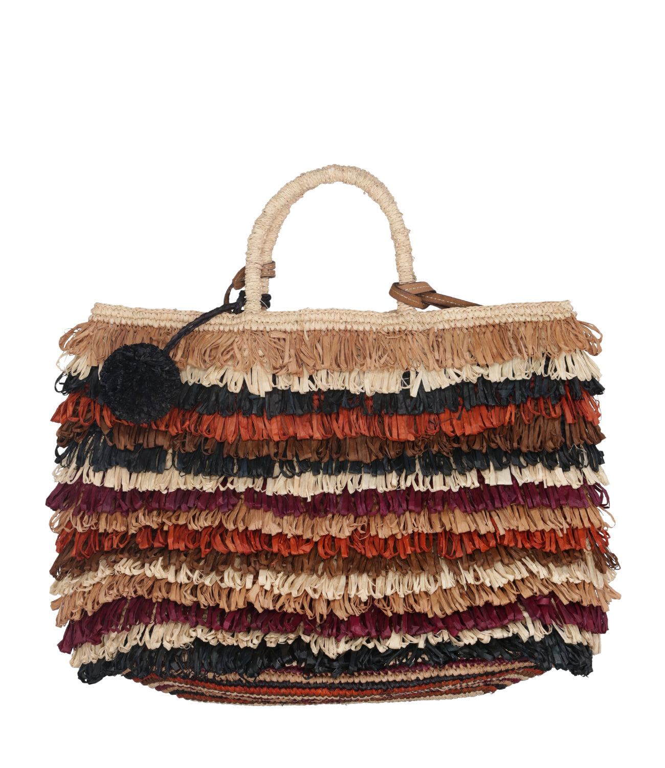 Afar | Borsa a Mano Keisha L Naturale Multicolor