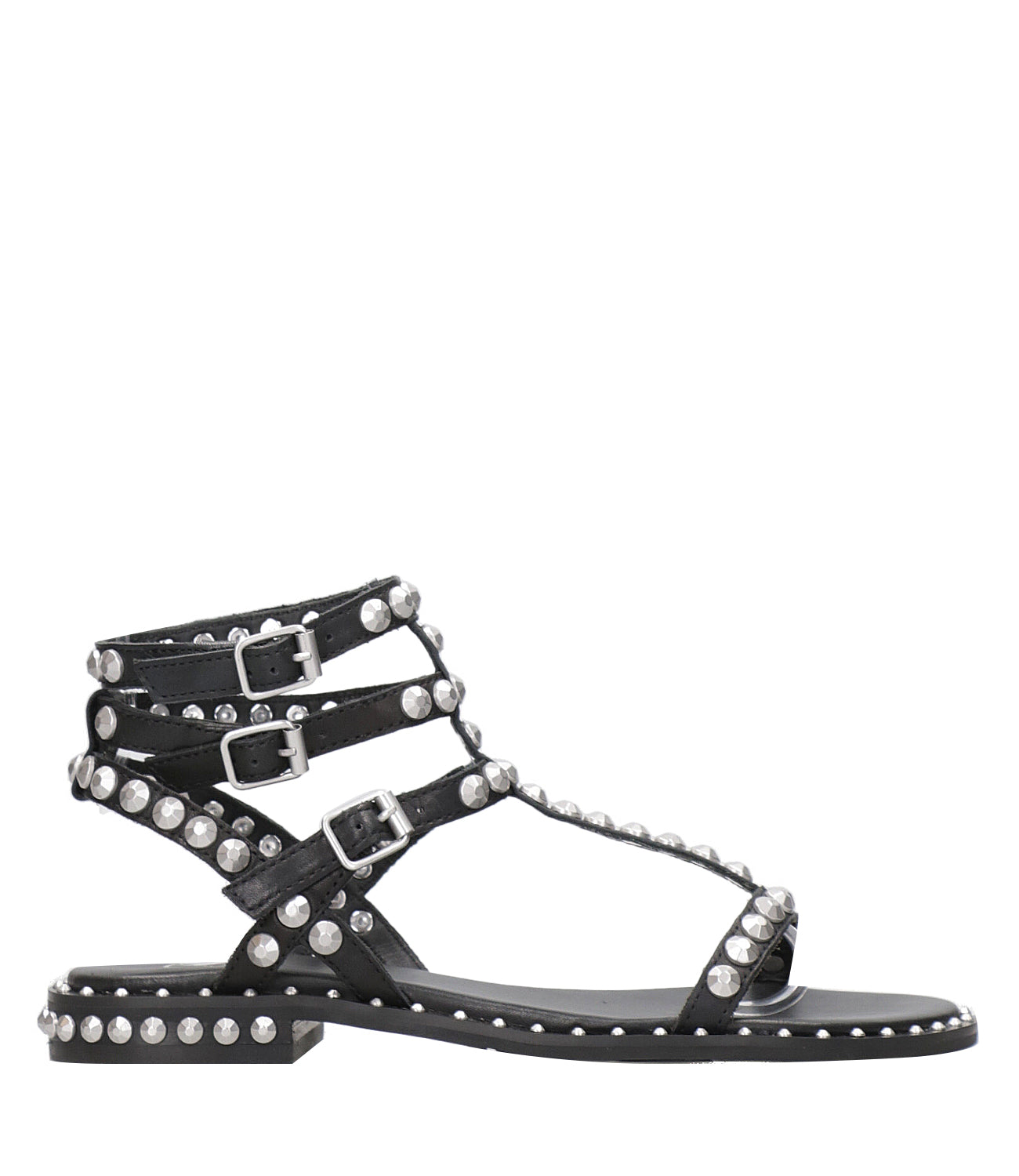 Ash Main | Sandalo Play Nero Argento