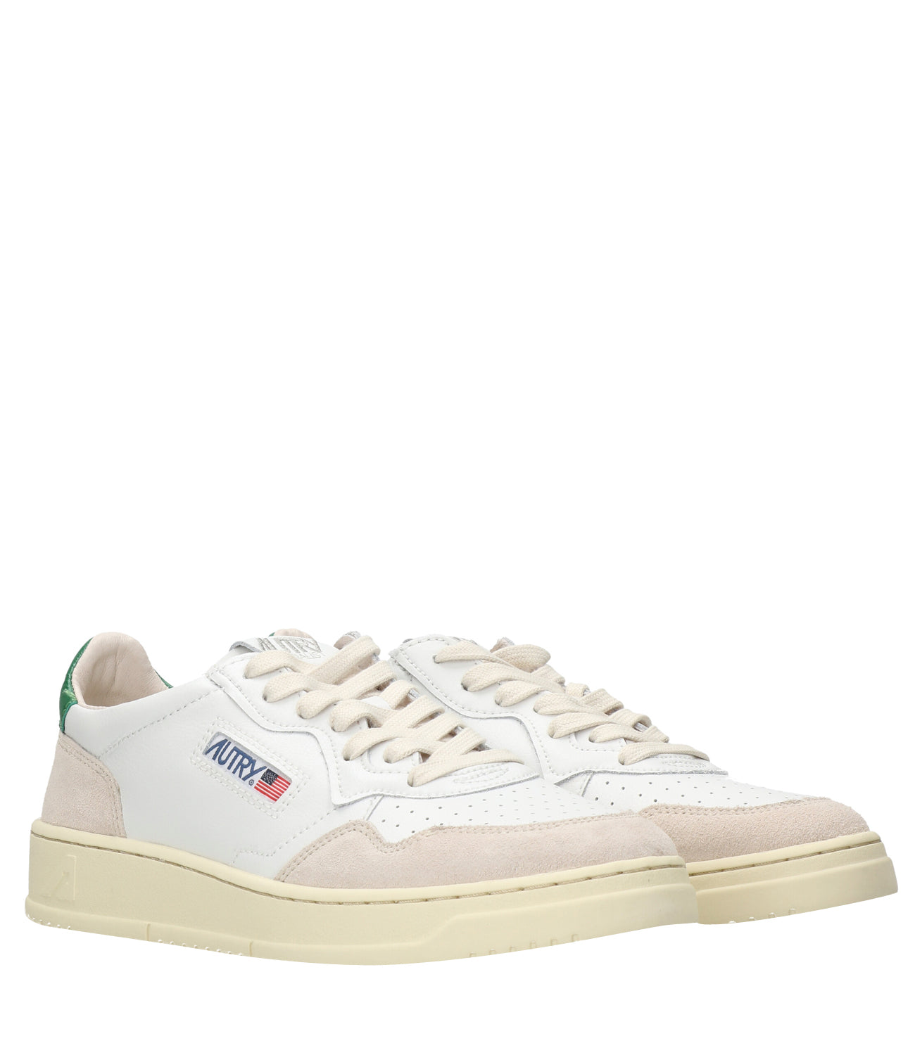 Autry | Sneakers Medalist Low Man Bianca e Verde
