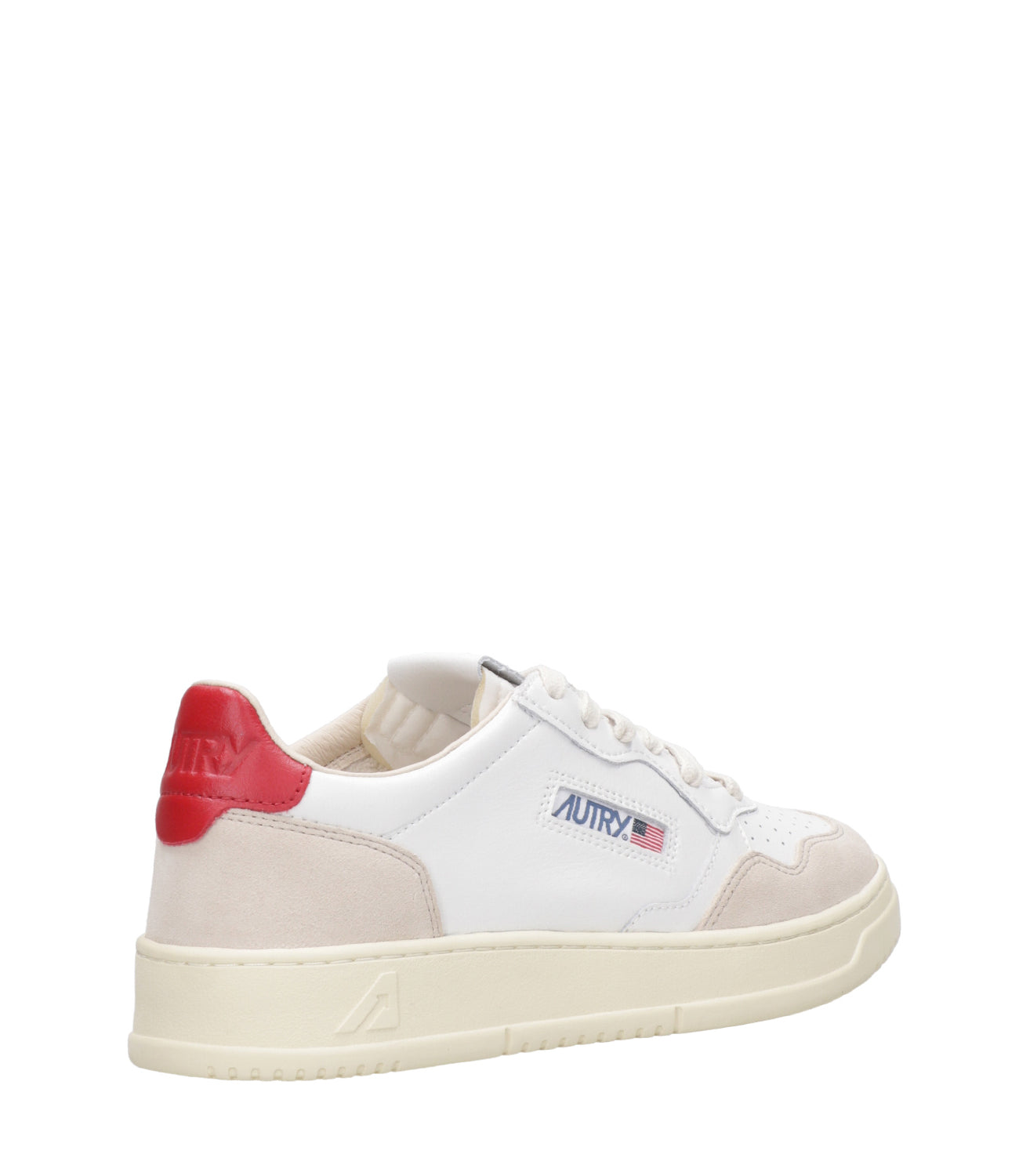 Autry | Sneakers Medalist Low Man Bianca e Rosso