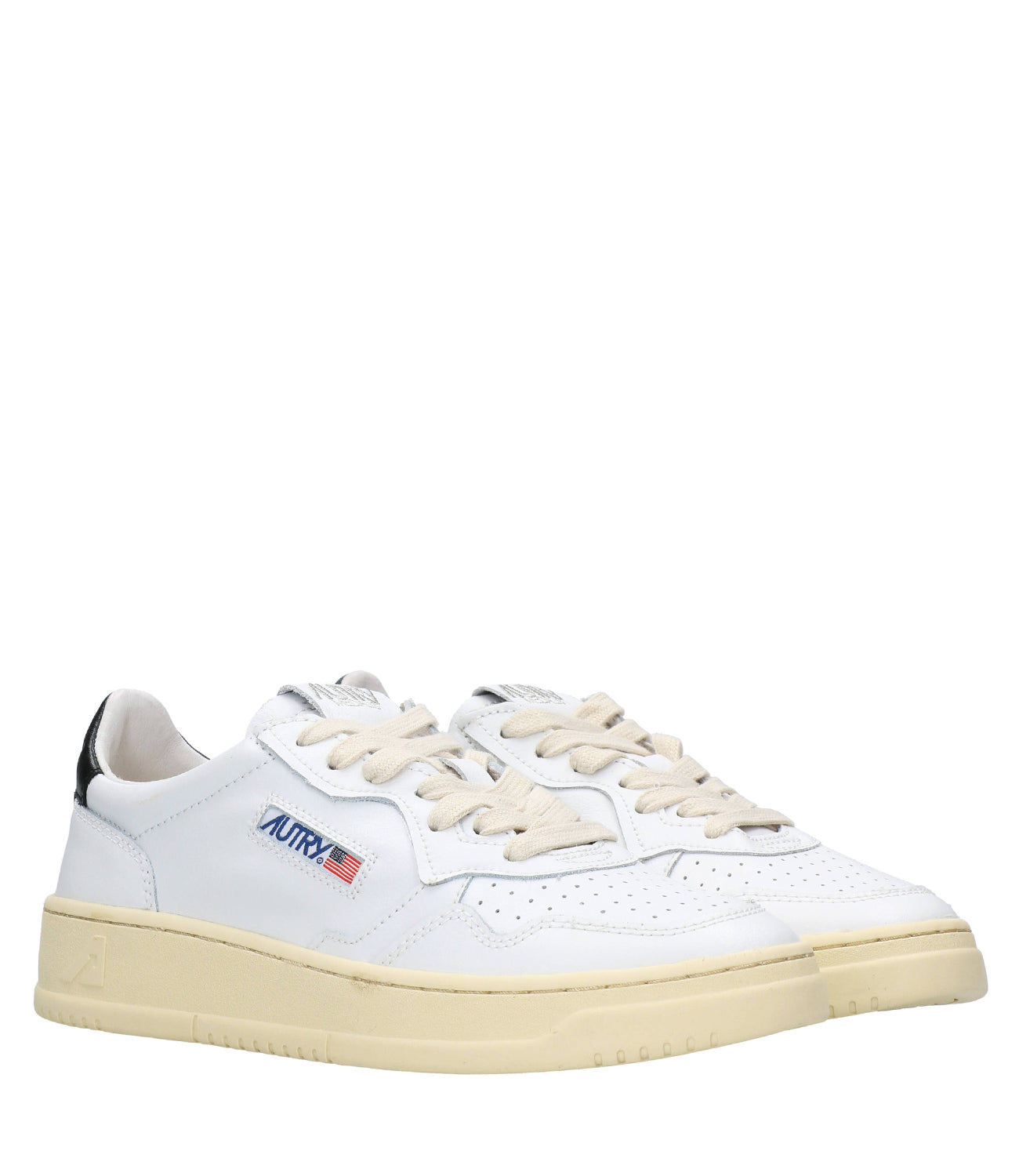 Autry | Sneakers Medalist Low Wom Lea Bianco e Nera