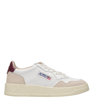 Autry | Sneakers Medalist Low Woman Bianca e Bordeaux