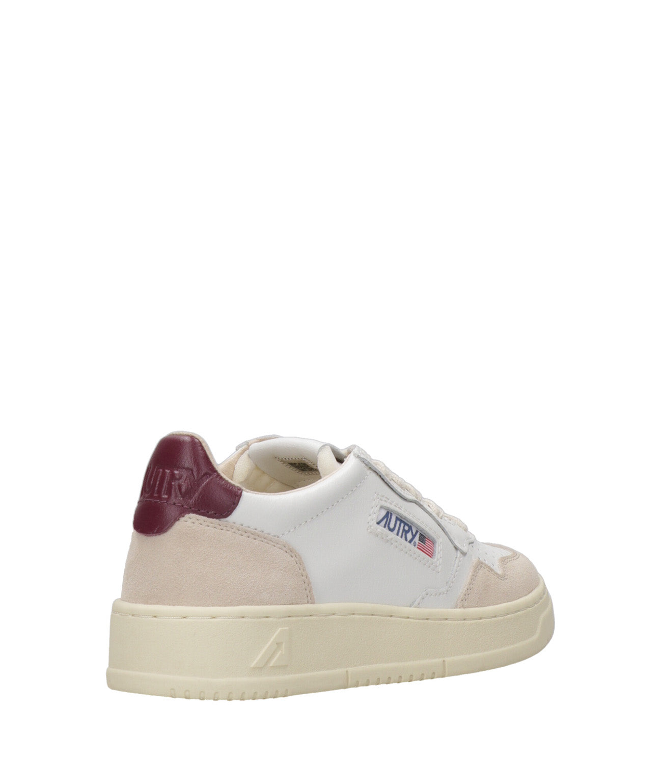 Autry | Sneakers Medalist Low Woman Bianca e Bordeaux