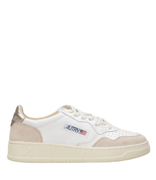 Autry | Sneakers Medalist Low Woman Bianca e Oro