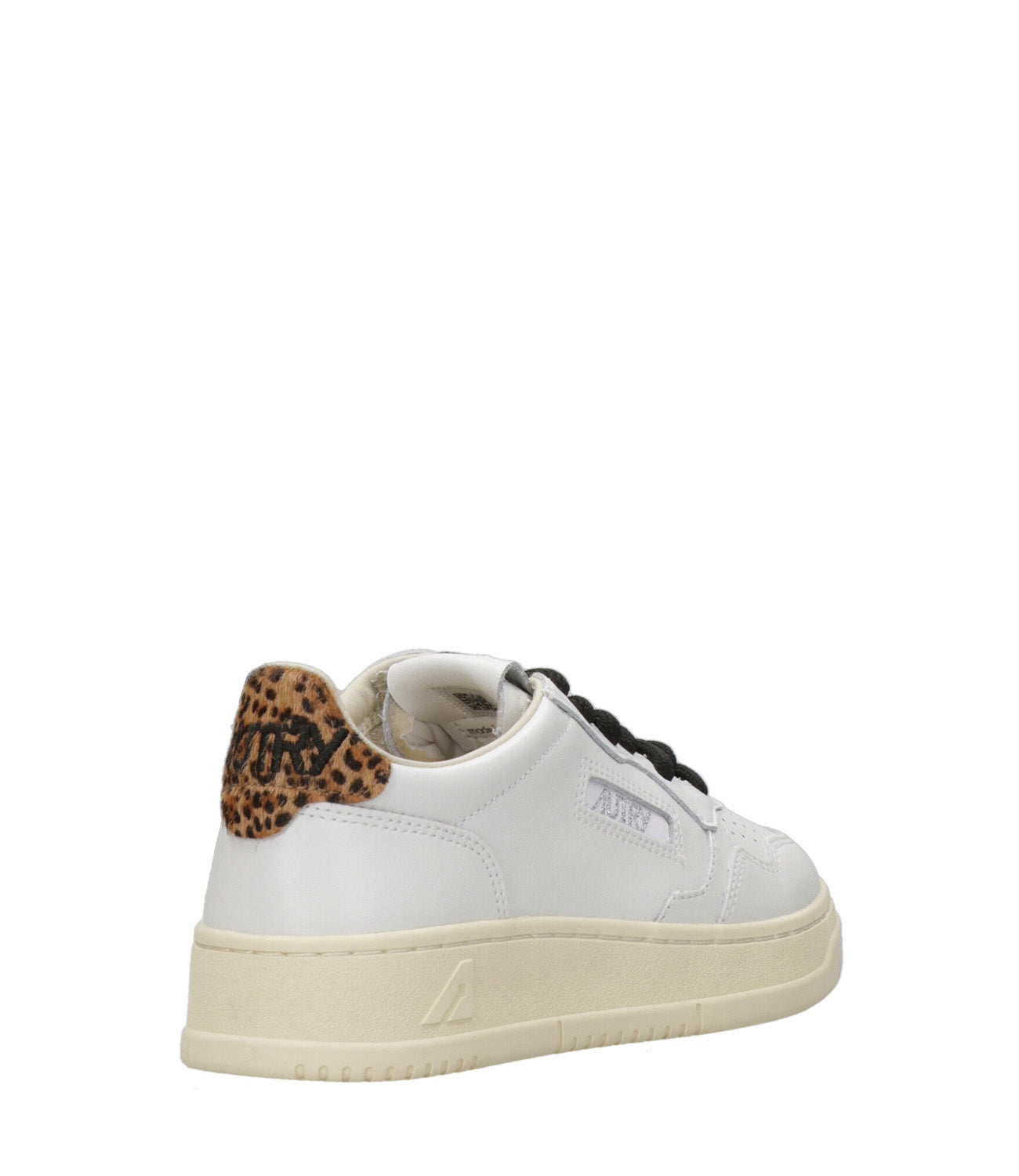 Autry | Sneakers Medalist Low Wom Lea Bianco e Leopardo