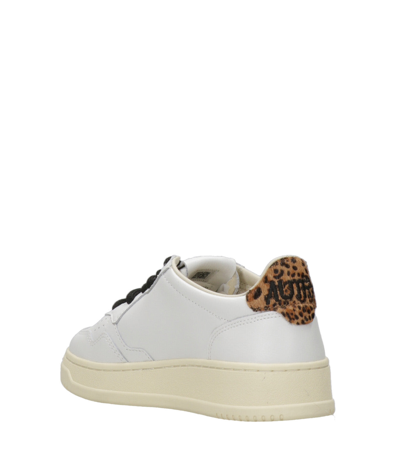 Autry | Sneakers Medalist Low Wom Lea Bianco e Leopardo
