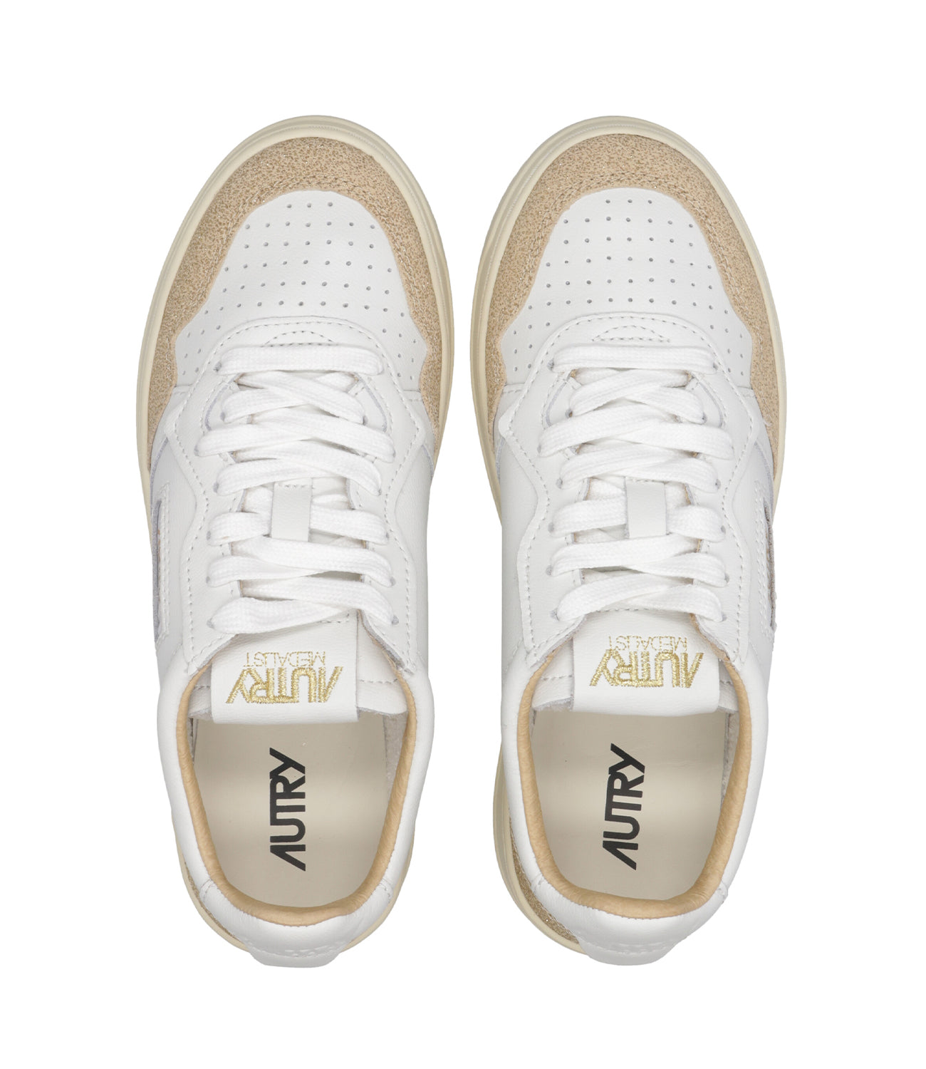 Autry | Sneakers Medalist Low Woman Bianca e Ecru