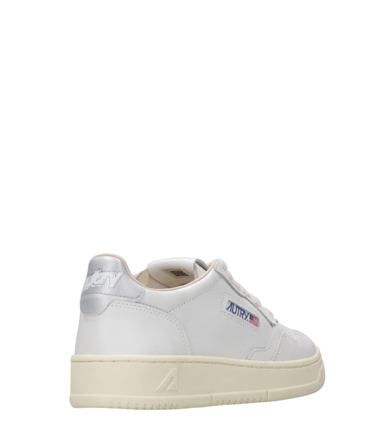 Autry | Sneakers Medalist Low Wom Lea Bianco e Argento