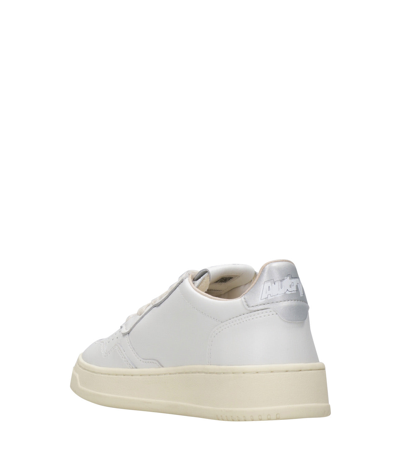 Autry | Sneakers Medalist Low Wom Lea Bianco e Argento
