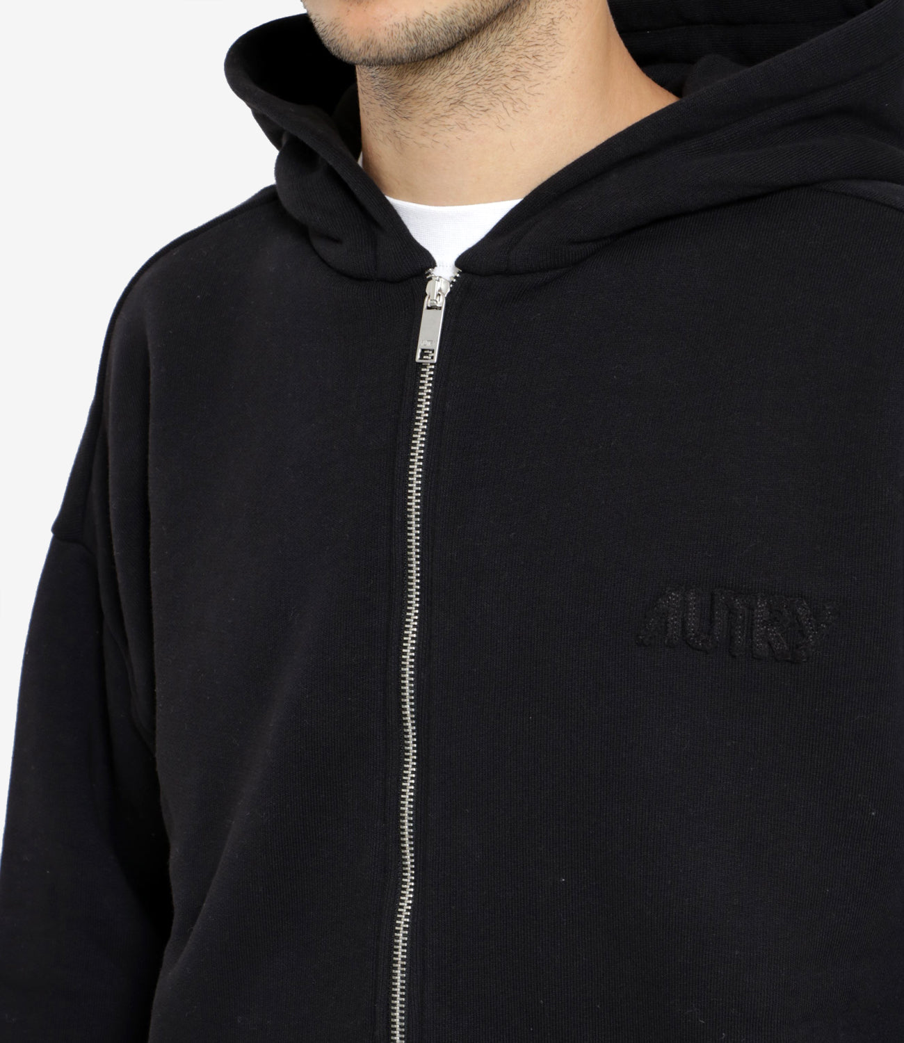 Autry | Felpa Hoodie Zip Main Nero