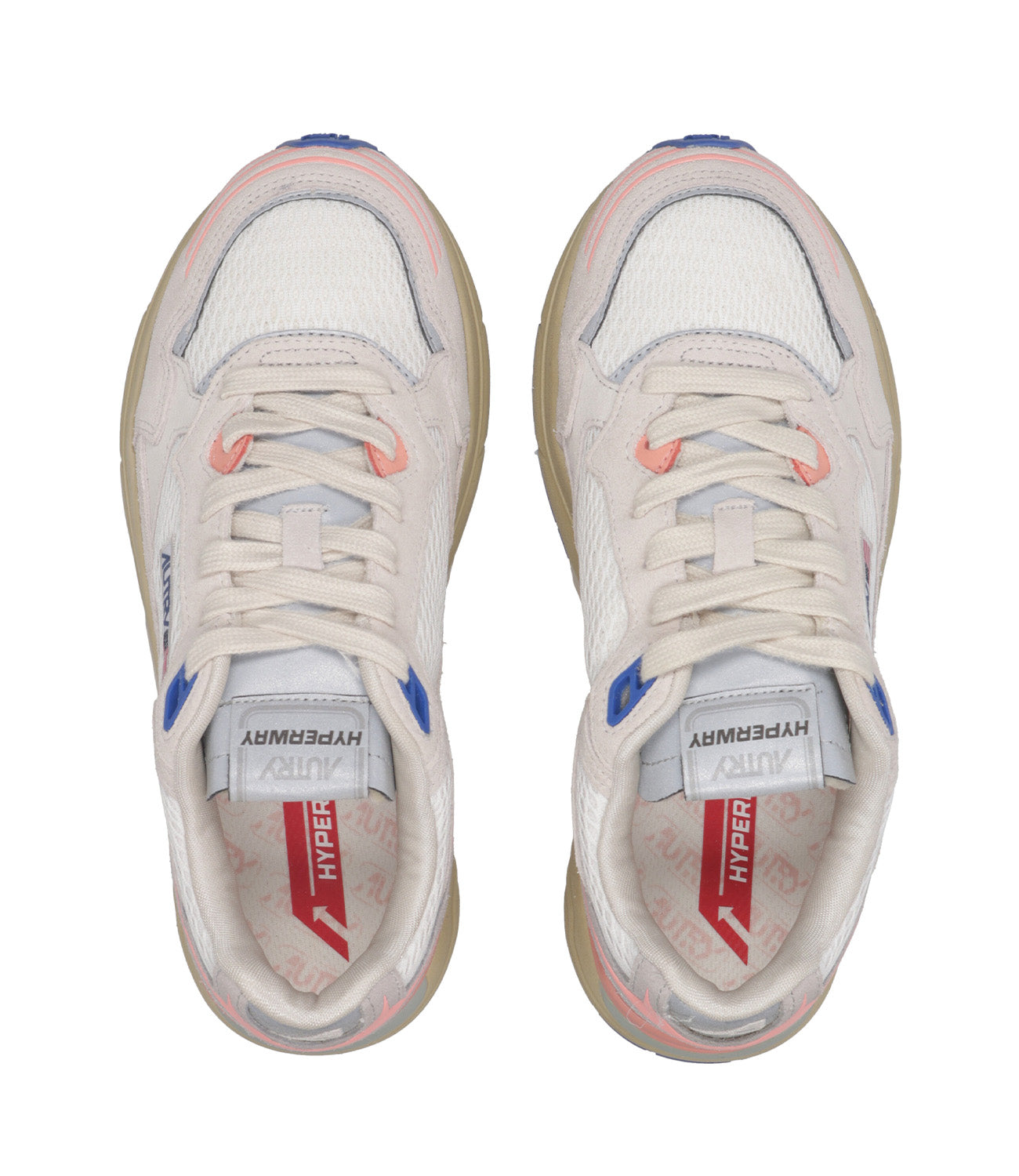 Autry | Sneakers Hyperway Low Wom Bianco e Pesca