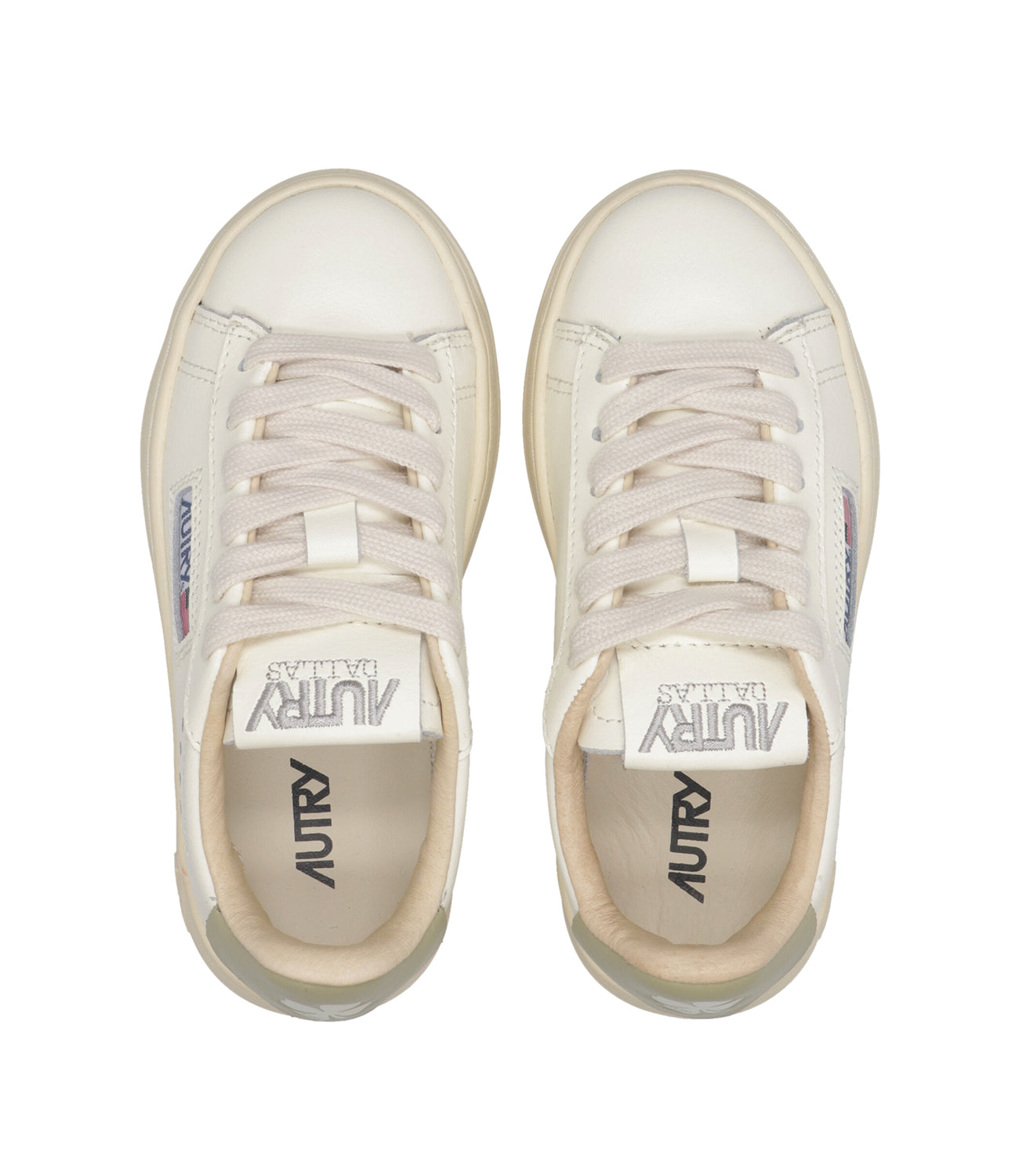 Autry Kids | Sneakers Dallas Kid Low Bianco e Salvia