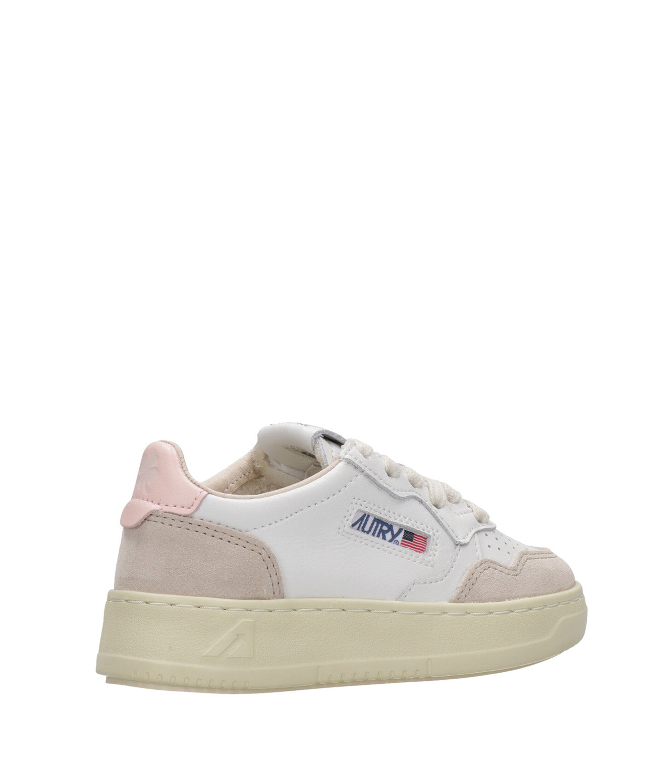 Autry Kids | Sneakers Medalist Low Bianco e Rosa