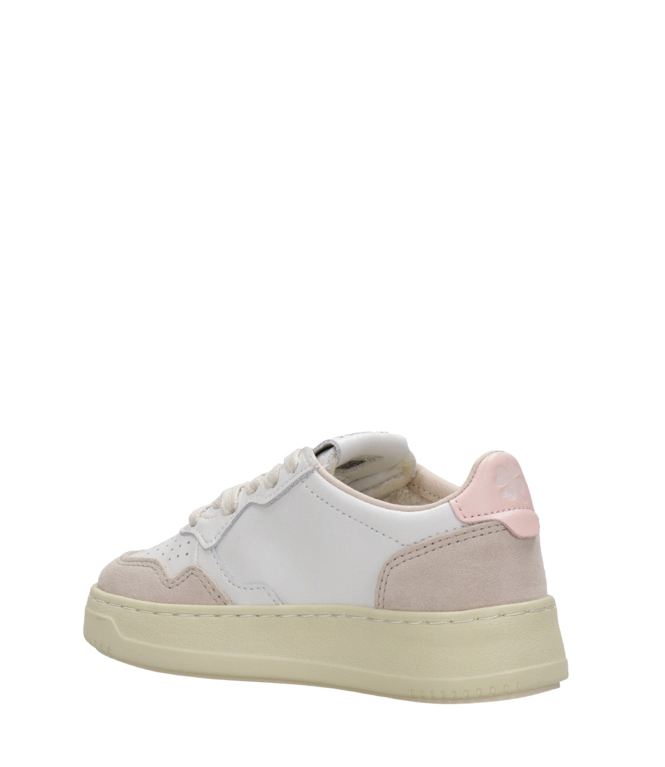 Autry Kids | Sneakers Medalist Low Bianco e Rosa