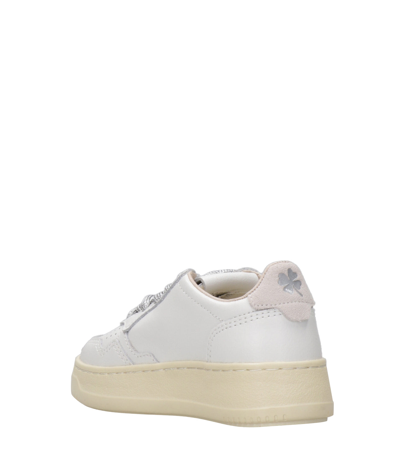 Autry Kids | Sneakers Medalist Low Bianco e Rosa chiaro