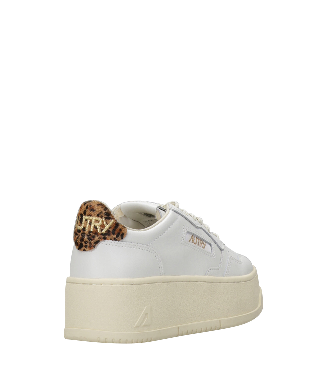 Autry | Sneakers Platform Low Woman Bianca e Leopardo