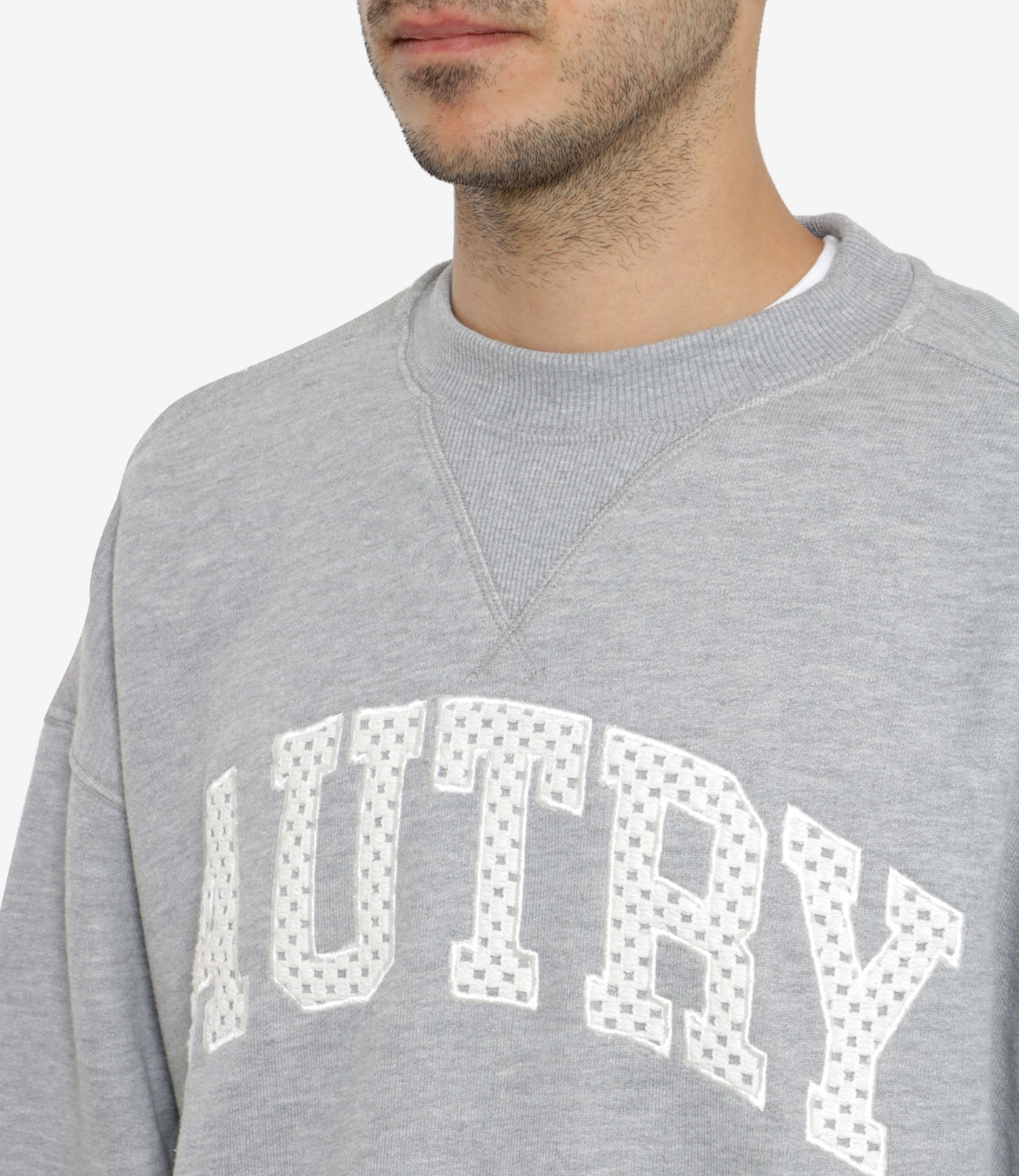 Autry | Felpa Hoodie Zip Main Grigio scuro