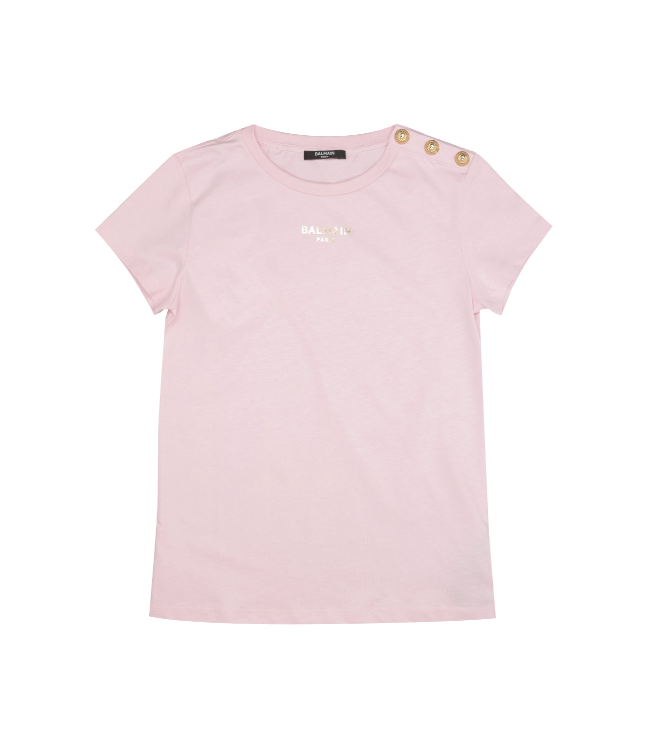 Balmain Kids | T-Shirt Rosa Oro