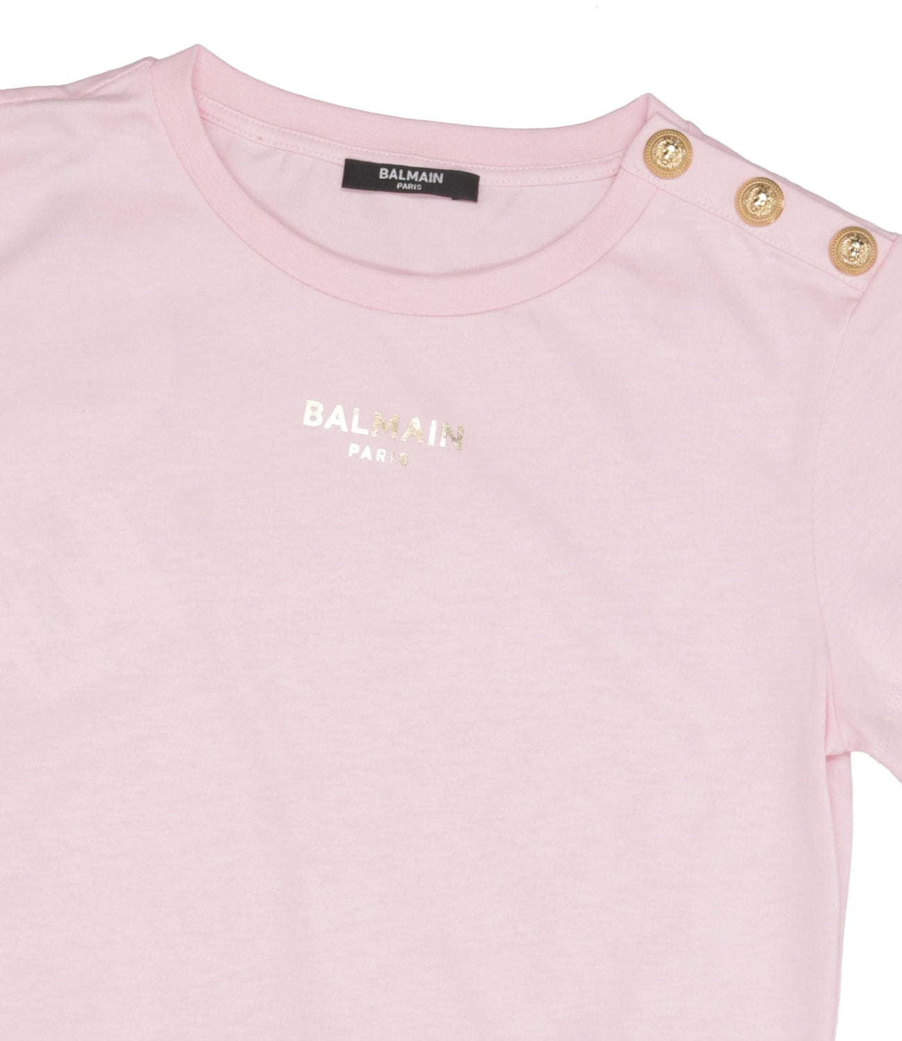 Balmain Kids | T-Shirt Rosa Oro
