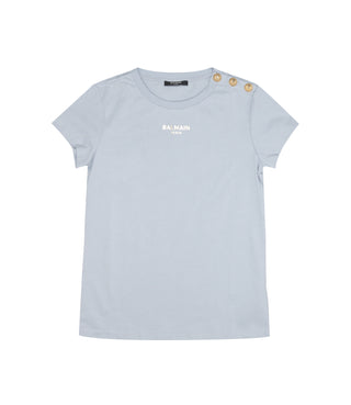Balmain Kids | T-Shirt Celeste Oro