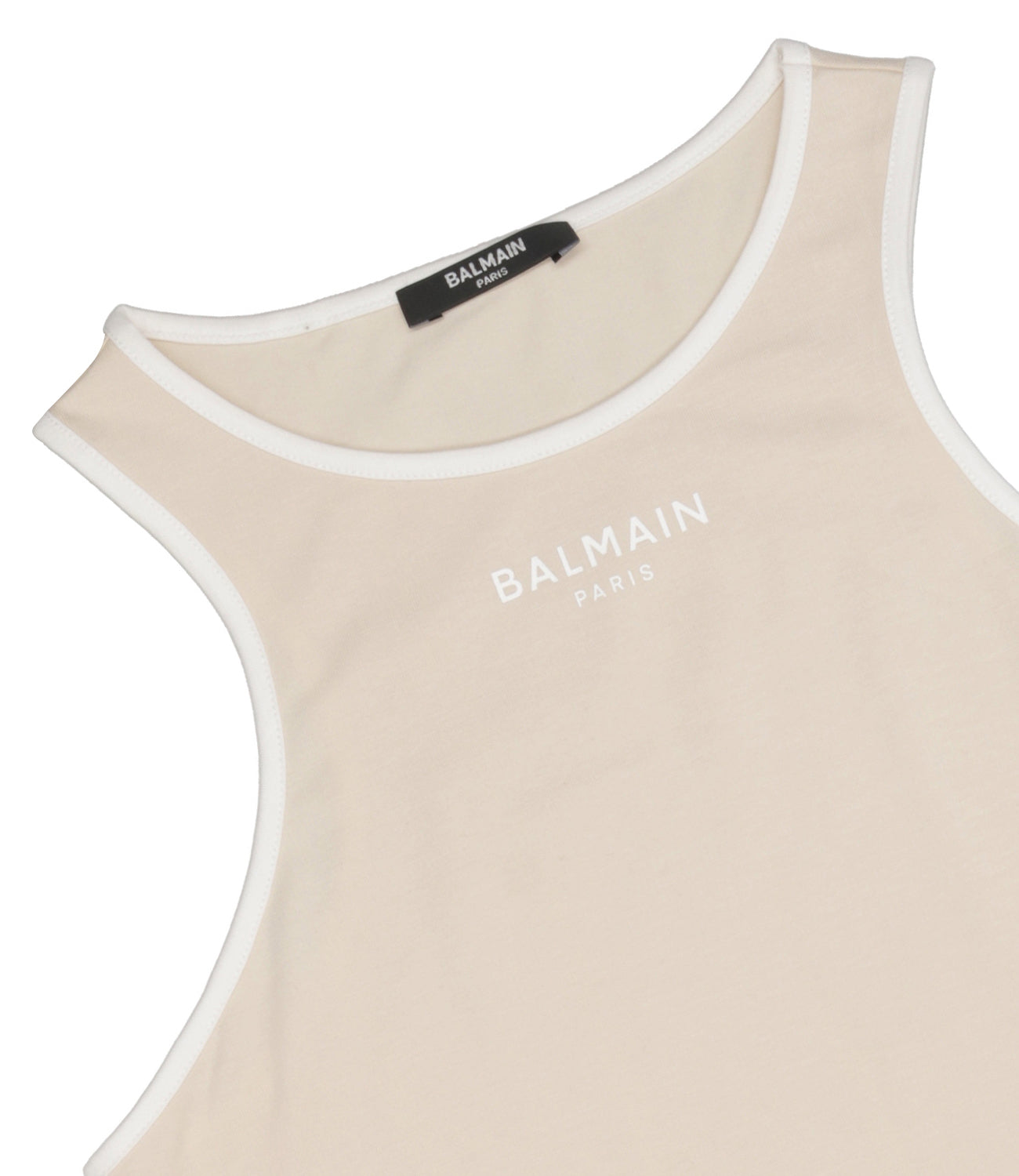 Balmain Kids | Canotta Beige Bianco