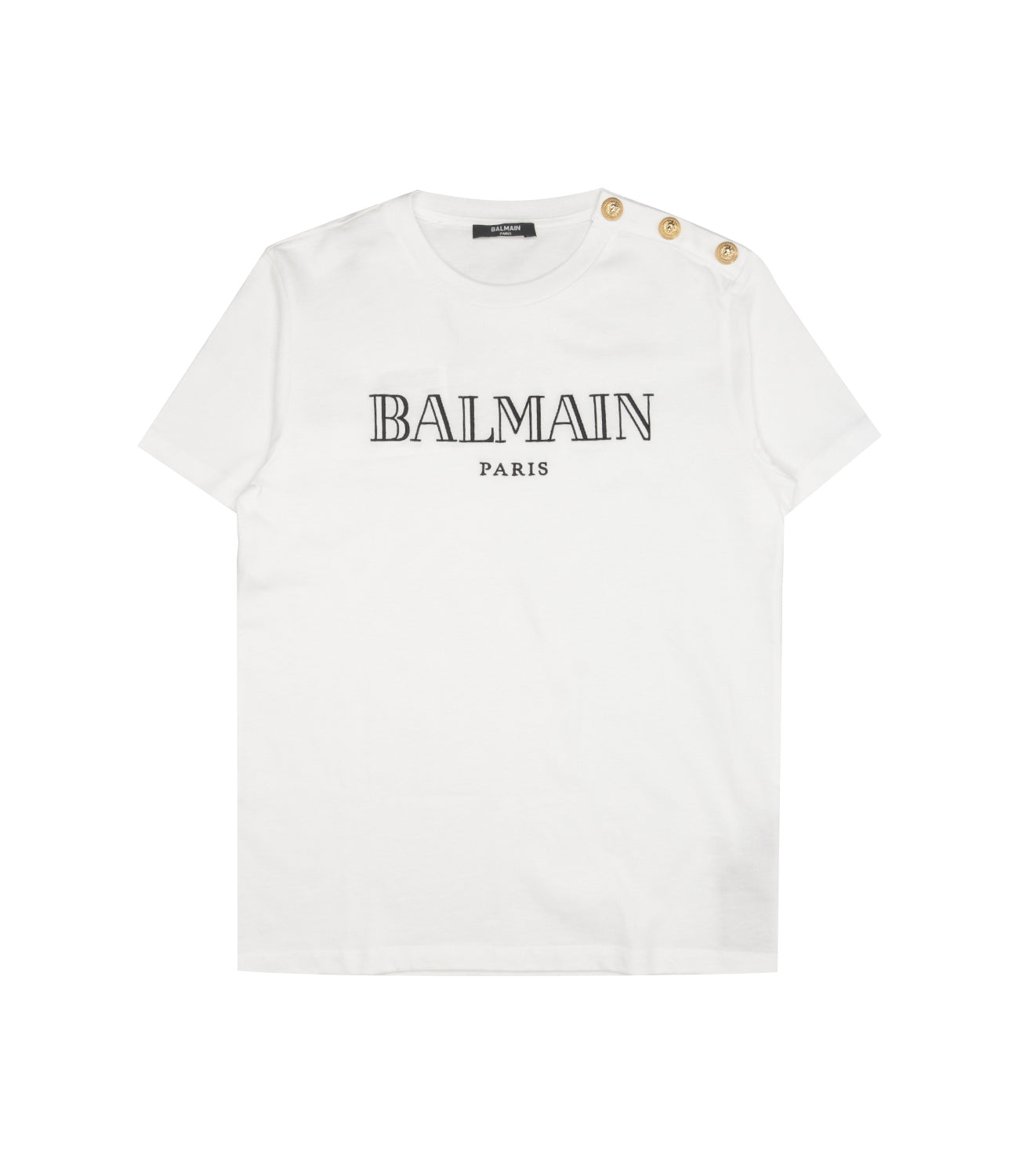Balmain Kids | T-Shirt Bianco Oro