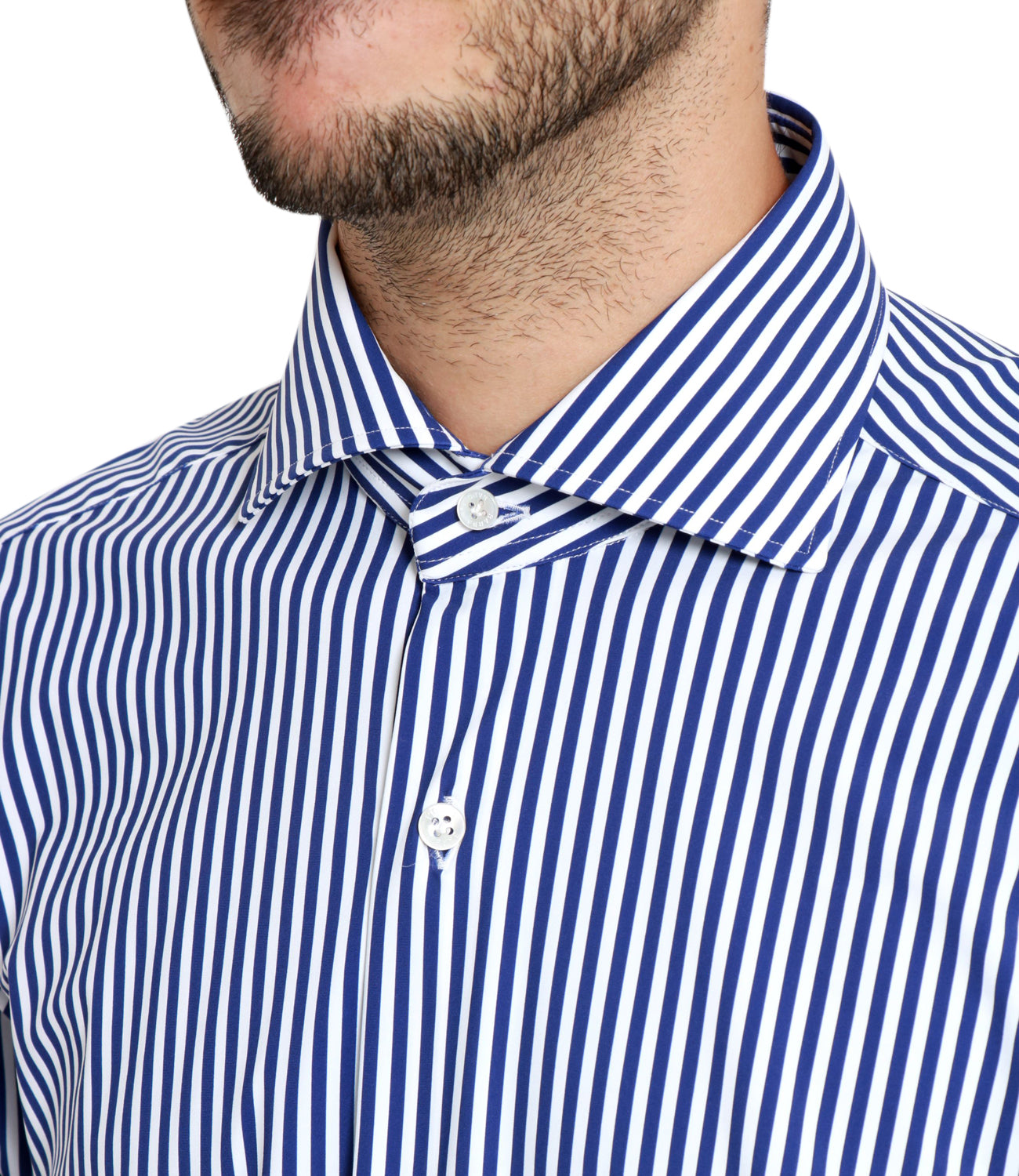 Barba | Camicia Bianco Blu navy