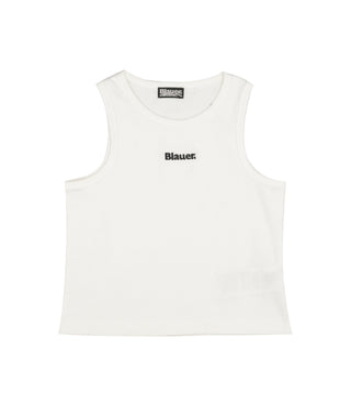 Blauer Junior | Canotta Marina Bianco