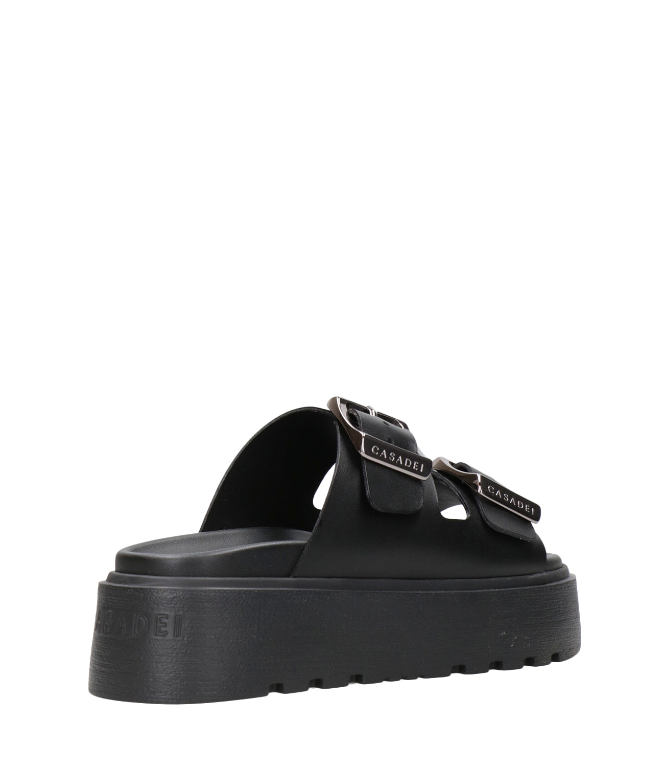 Casadei | Birky Ale Slides Black Slipper