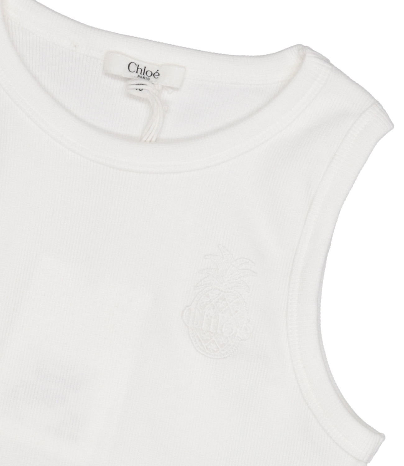 Chloè Kids | Canotta Bianco sporco