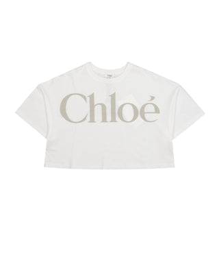 Chloè Kids | T-Shirt Bianco sporco