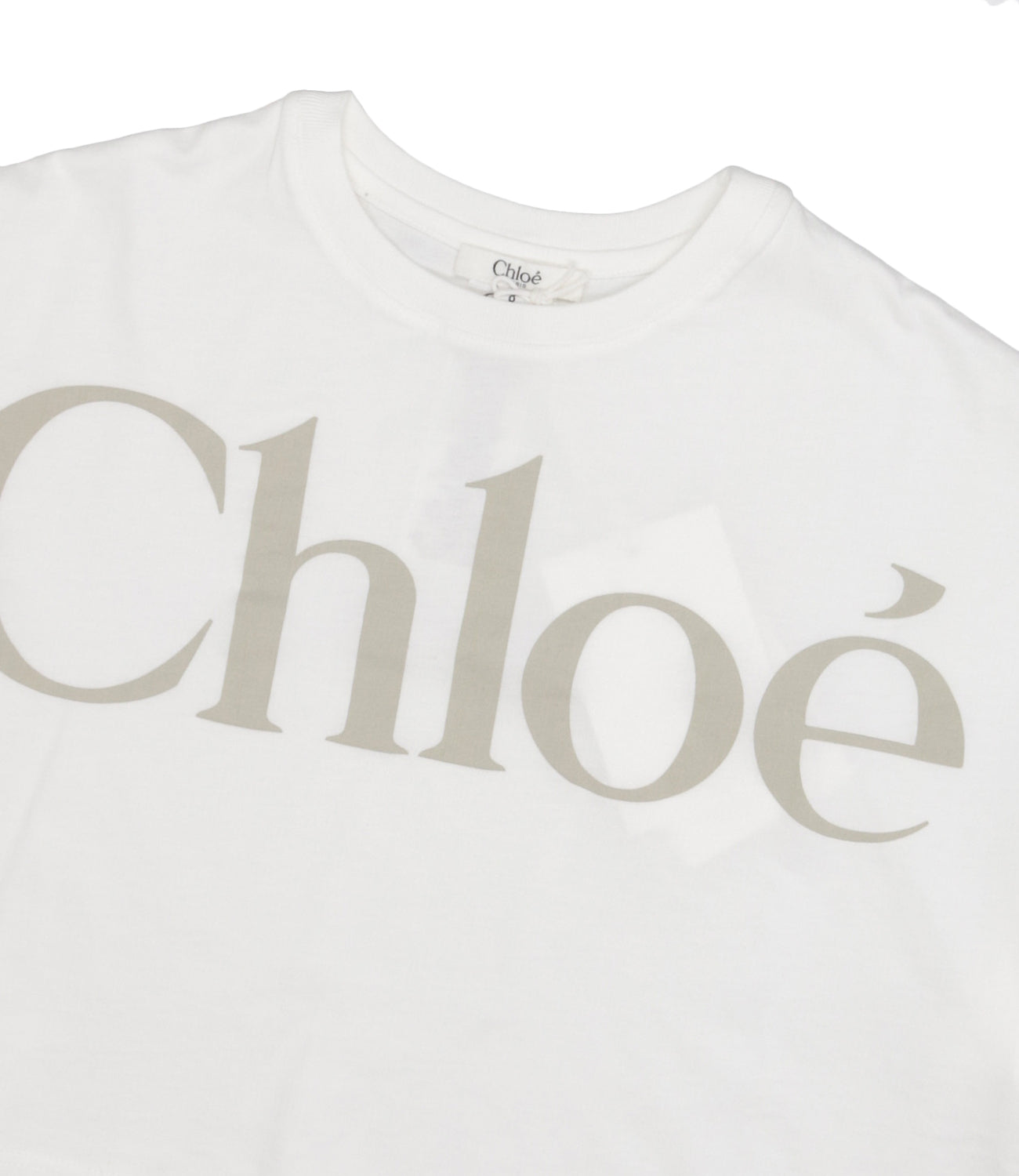 Chloè Kids | T-Shirt Bianco sporco
