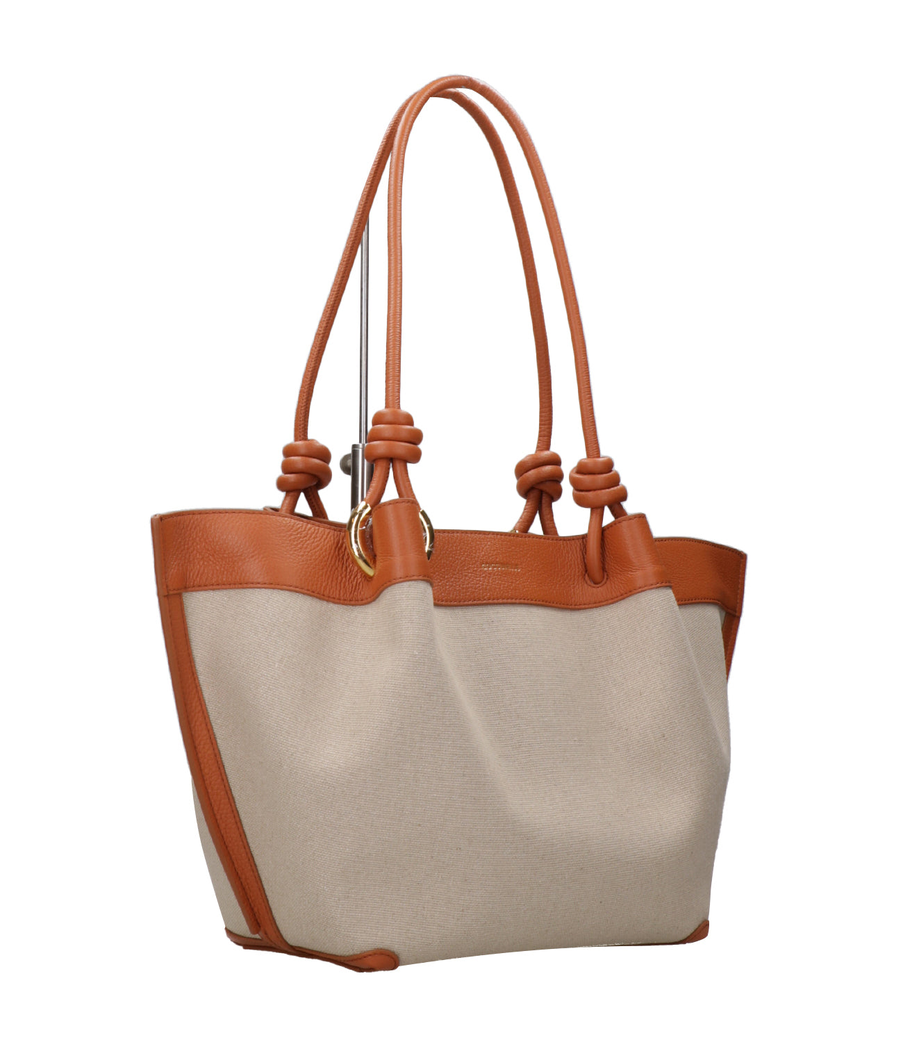 Coccinelle | Borsa a Spalla Finn medium Naturale Cuoio