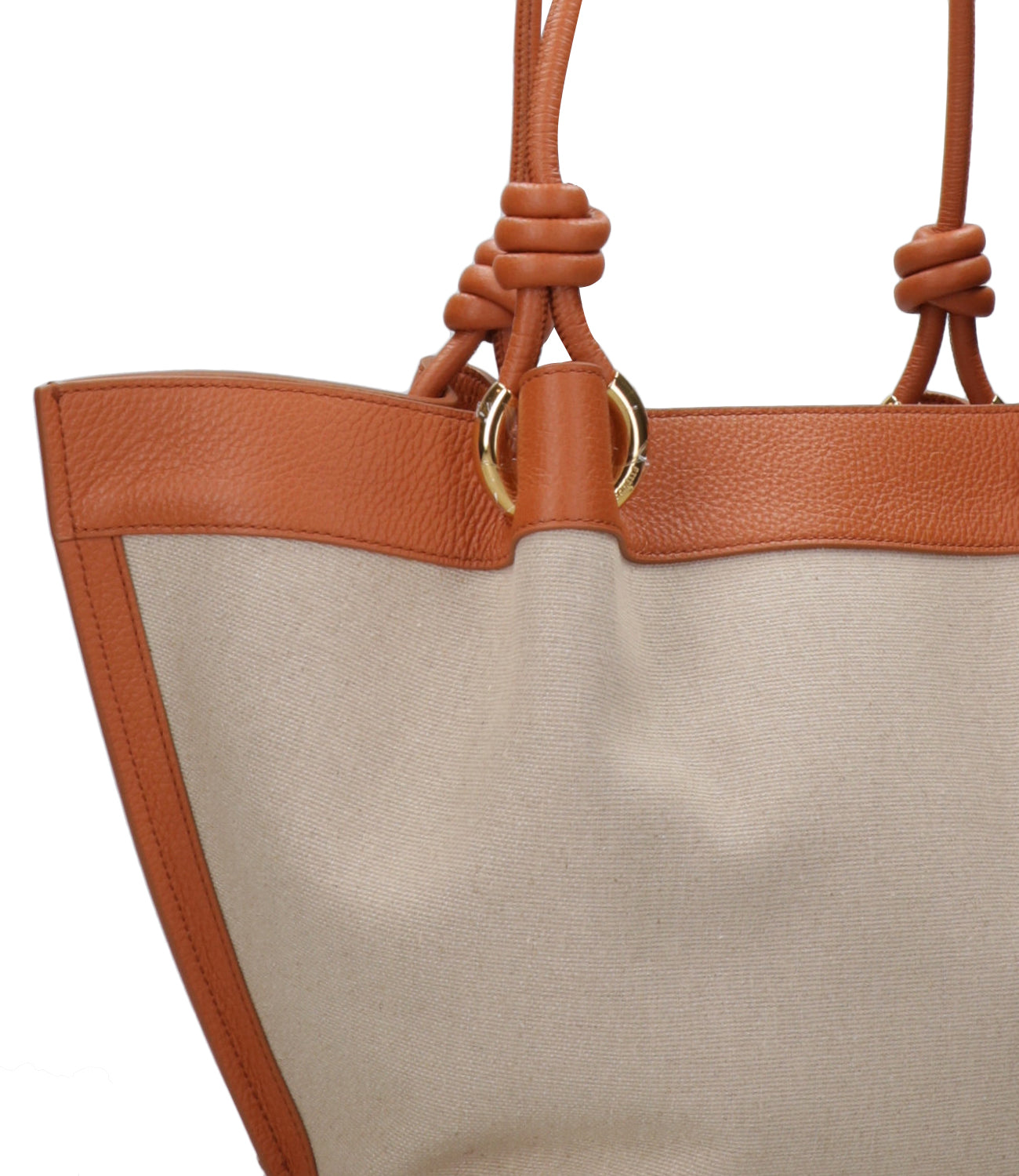 Coccinelle | Borsa a Spalla Finn medium Naturale Cuoio