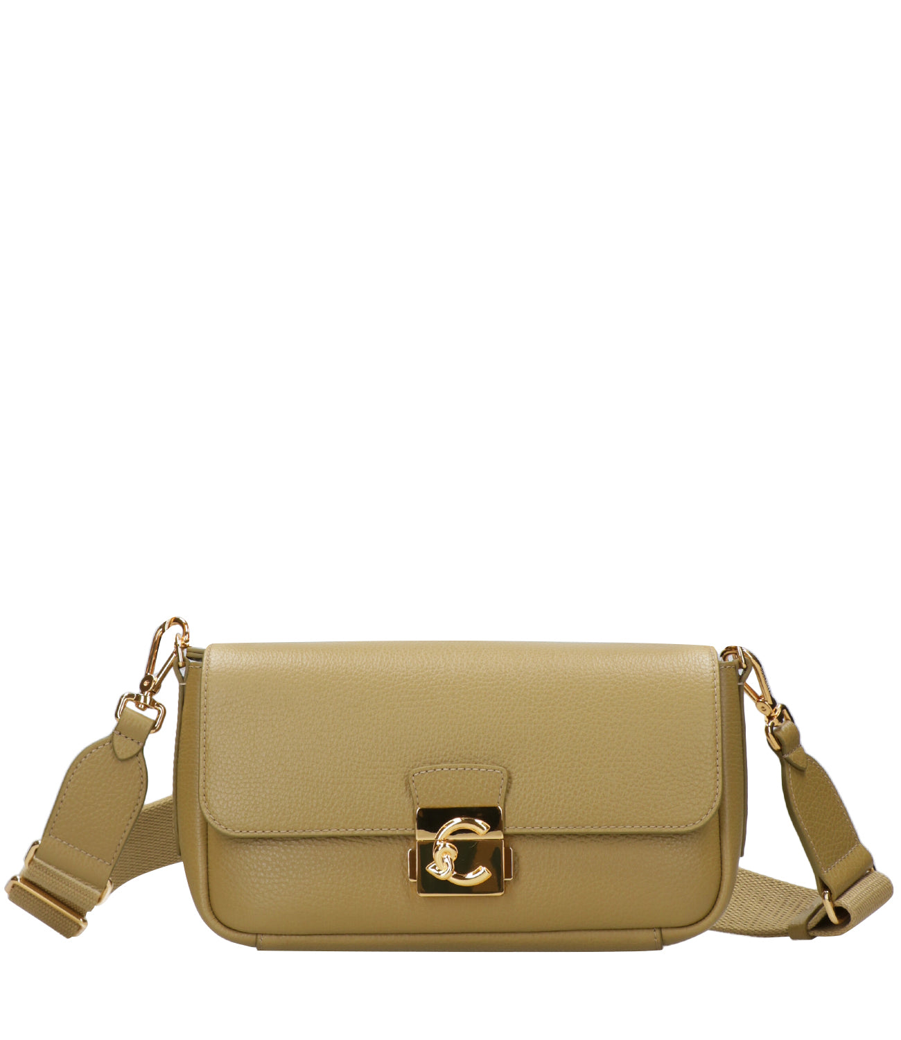 Coccinelle | Borsa a Spalla C-Me Lock Medium Pistacchio