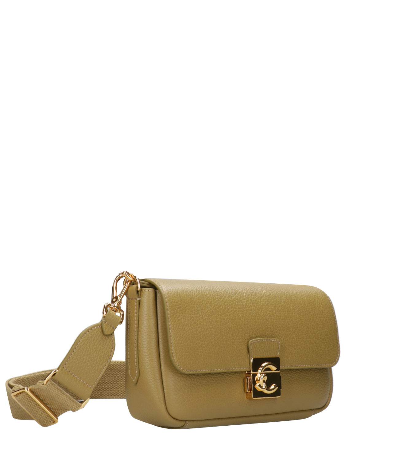 Coccinelle | Borsa a Spalla C-Me Lock Medium Pistacchio
