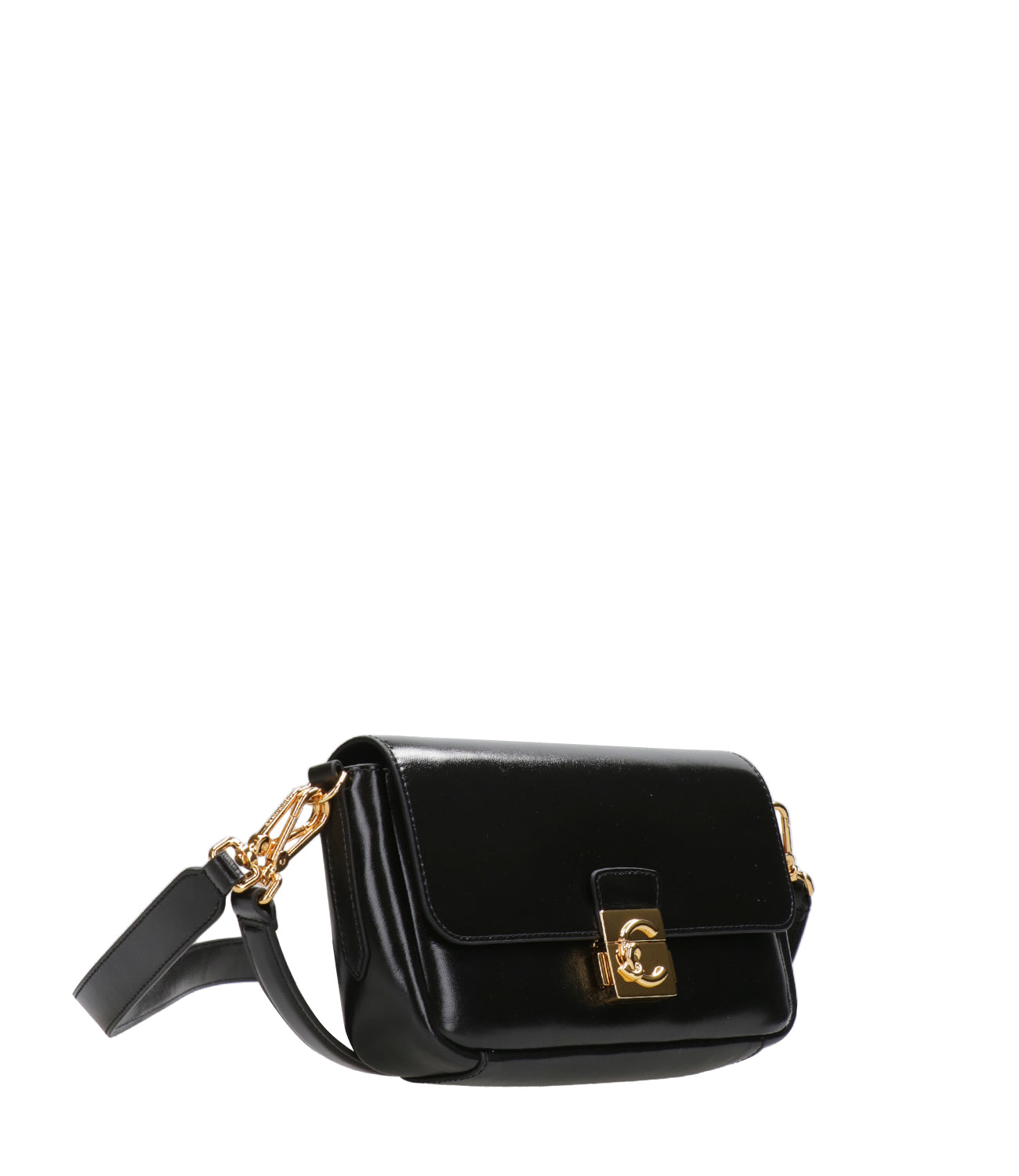 Coccinelle | Borsa a Spalla C-Me Lock Medium Nero