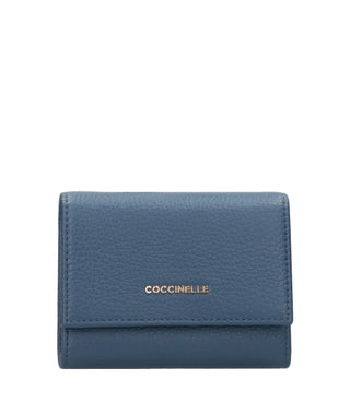 Coccinelle | Portafogli Metallic small Blu scuro