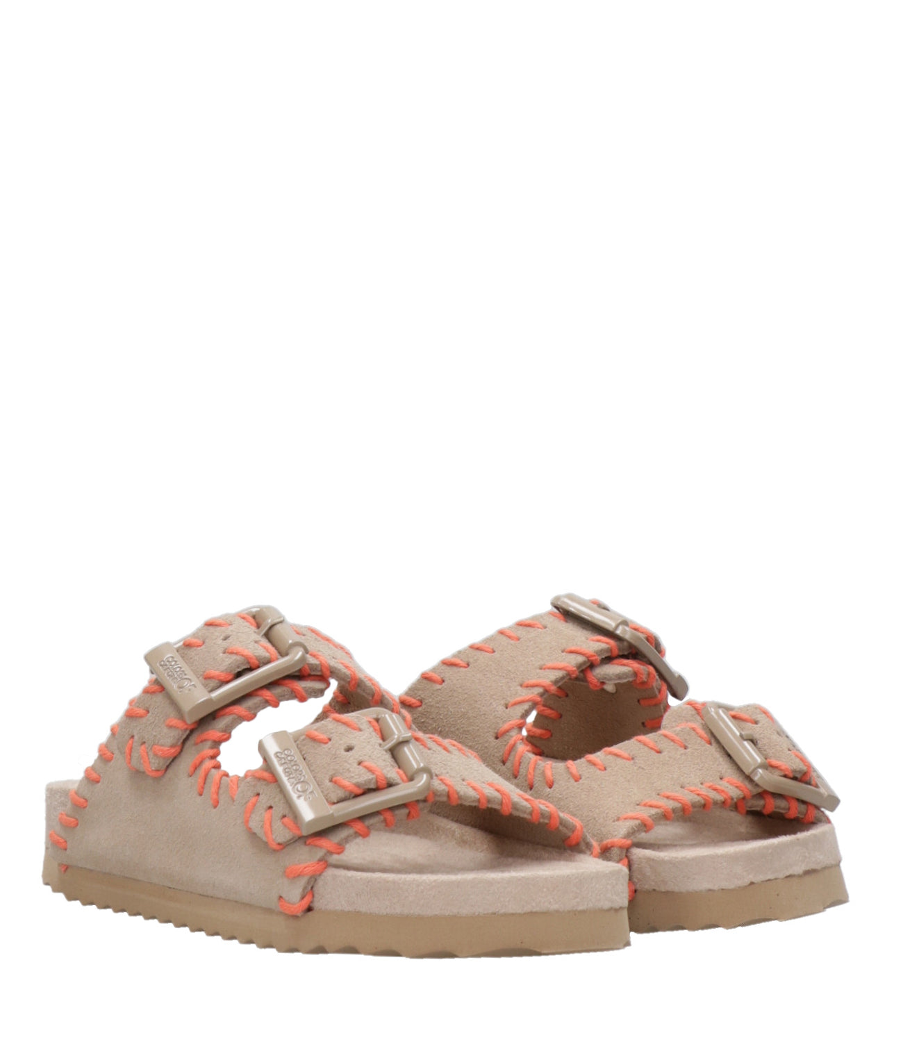 Colors of California Kids | Sandalo Suede Stitchings Fango