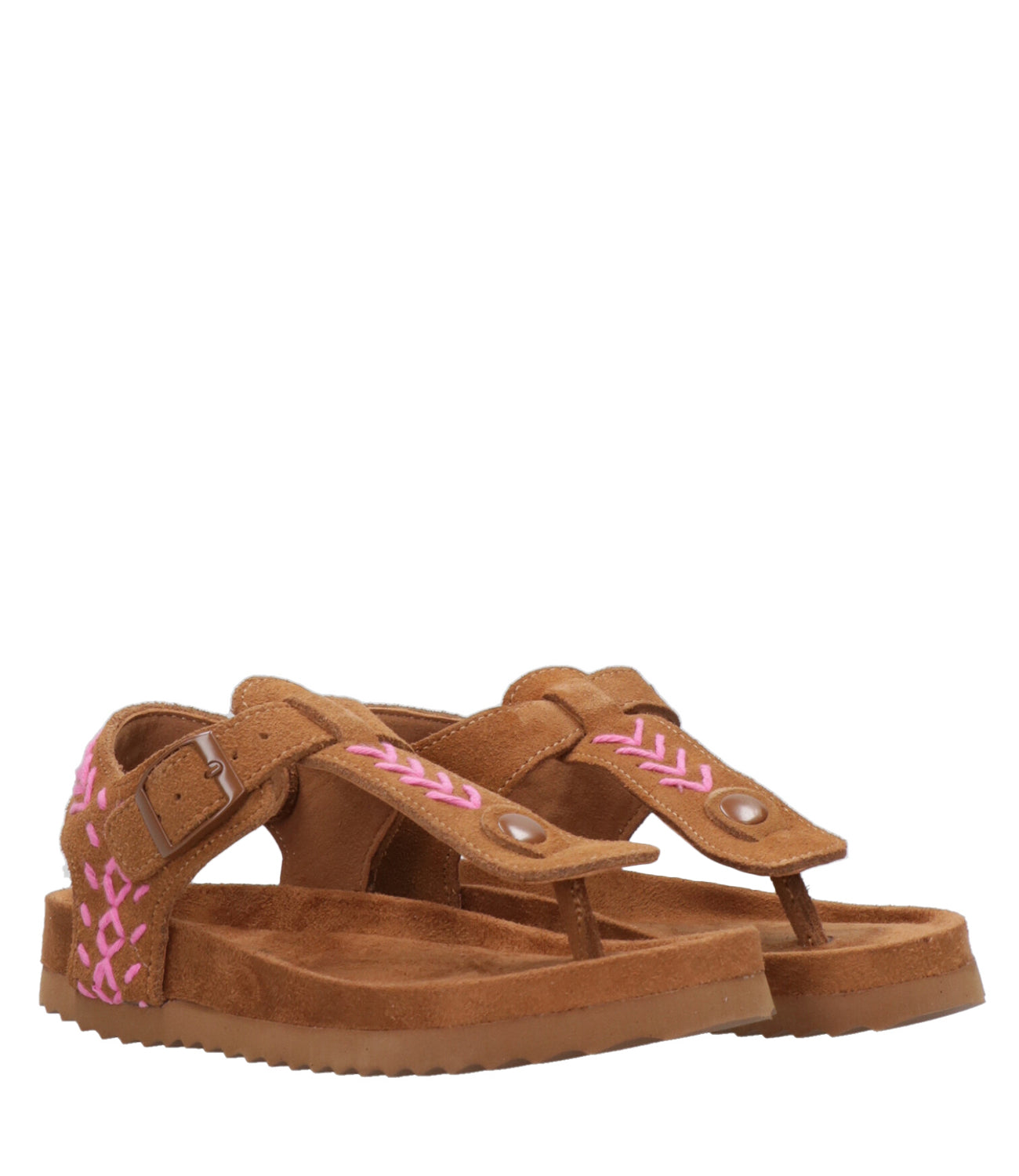 Colors of California Kids | Sandalo Thong Stitchings Cuoio