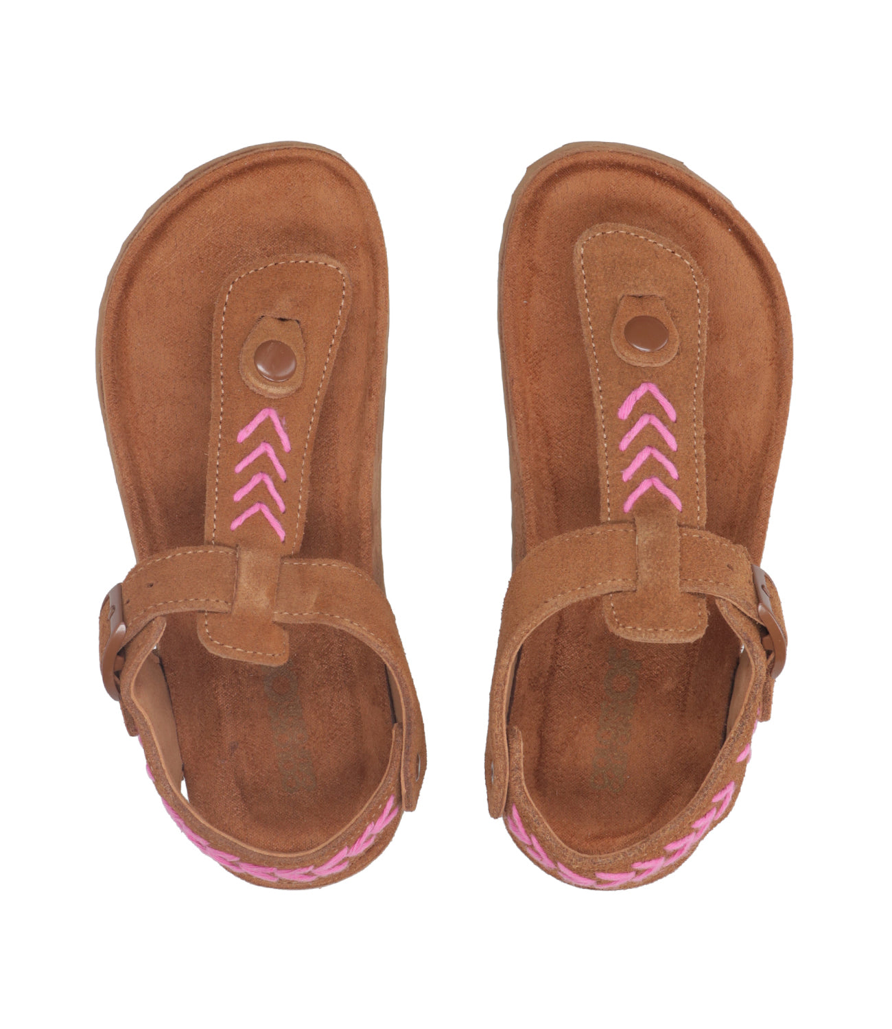 Colors of California Kids | Sandalo Thong Stitchings Cuoio