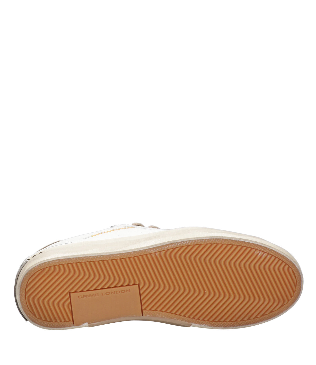 Crime | Sneakers Distressed Bianco e Tabacco