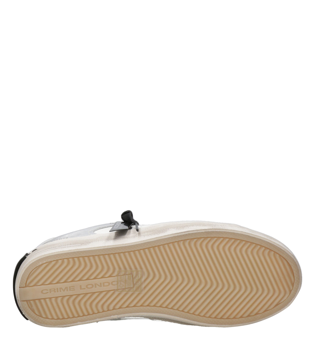 Crime | Sneakers SK8 Deluxe Bianco e Argento