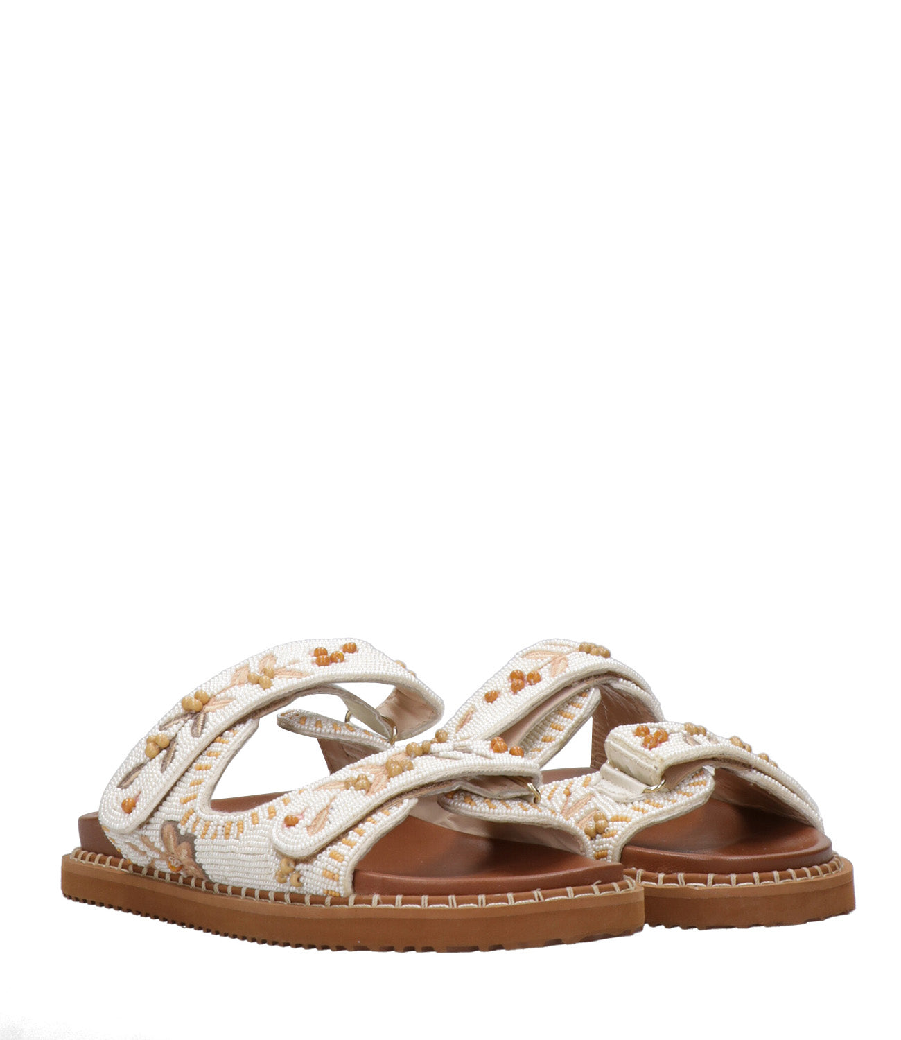 De Siena Shoes | Ciabatta Noreen Bianco Ocra
