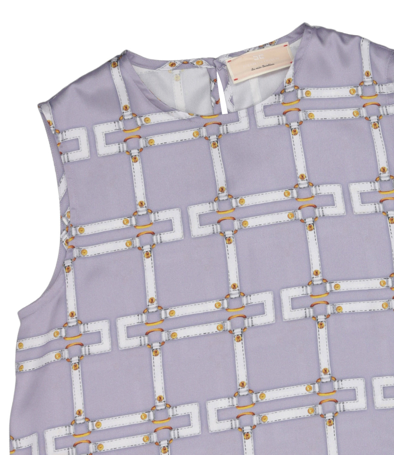 Elisabetta Franchi La Mia Bambina | Top Lilla Avorio
