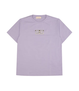Elisabetta Franchi La Mia Bambina | T-Shirt Lilla Oro