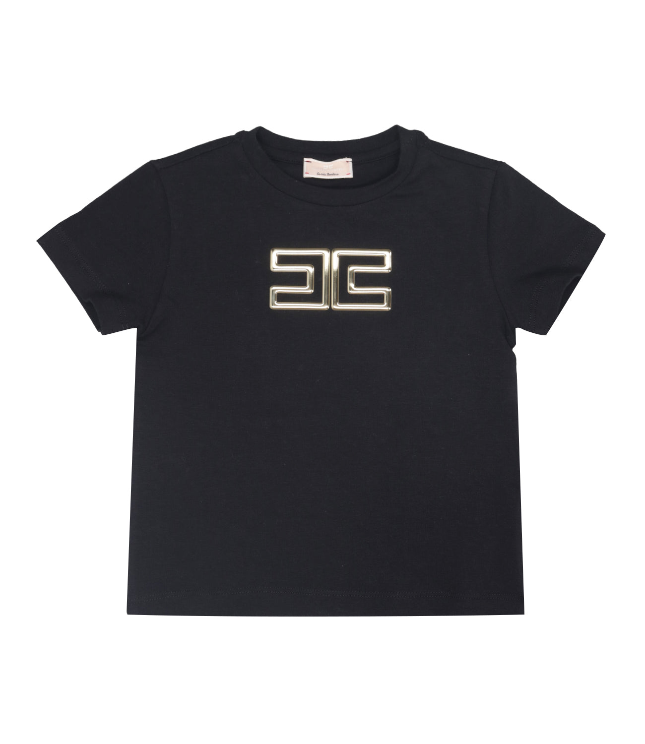 Elisabetta Franchi La Mia Bambina | T-Shirt Nero Oro