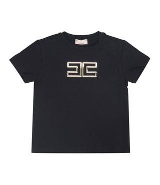 Elisabetta Franchi La Mia Bambina | T-Shirt Nero Oro