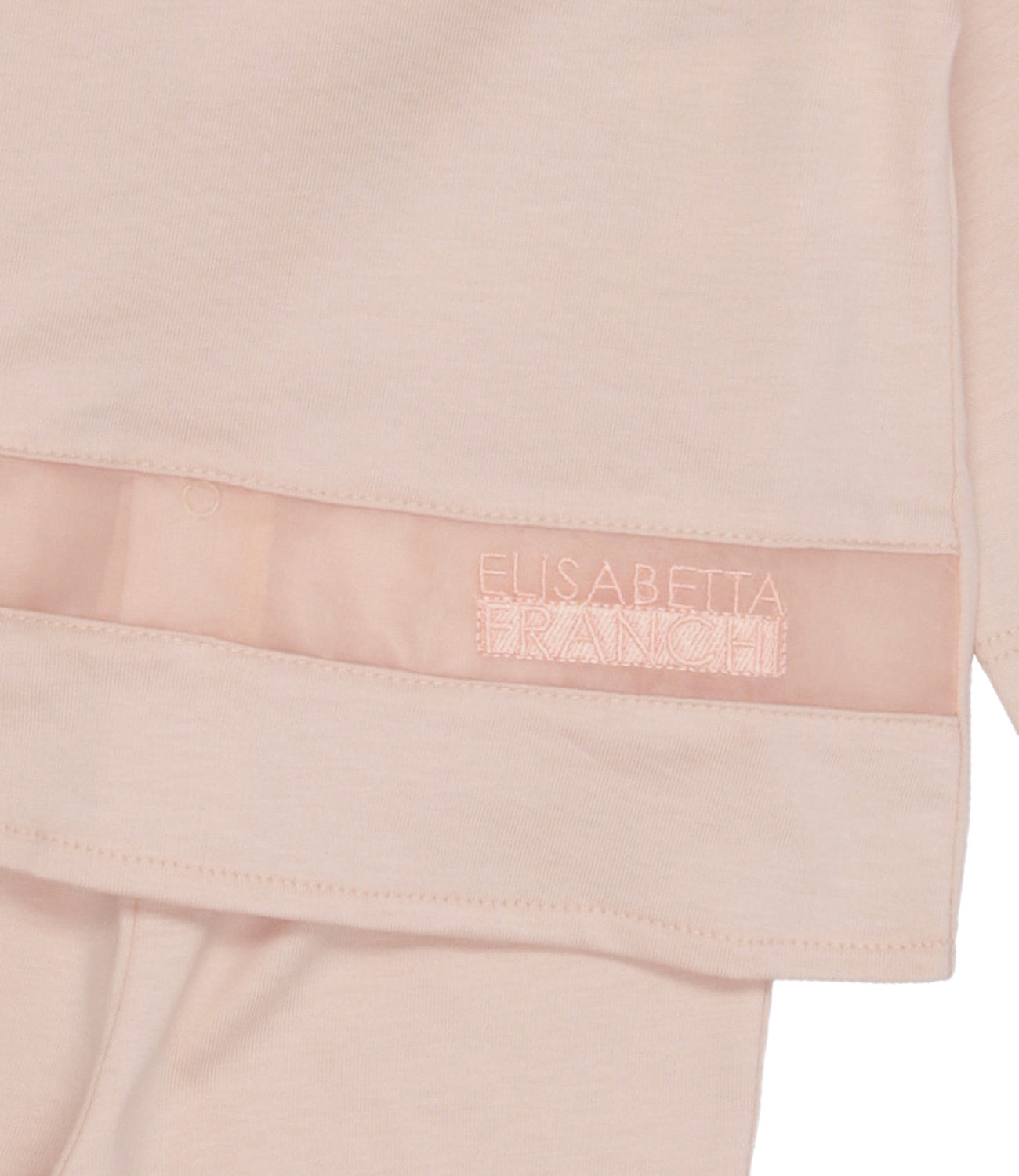 Elisabetta Franchi La Mia Bambina | Set Maglia Pantalone Rosa cipria