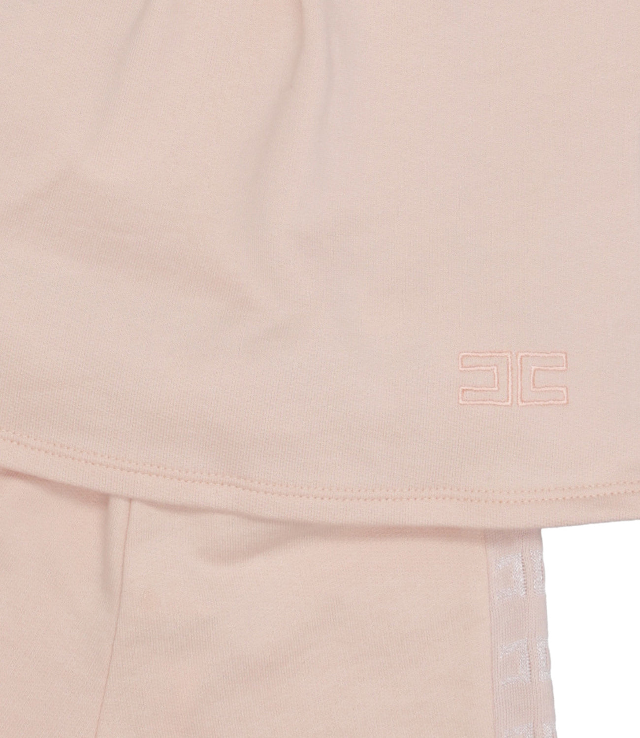 Elisabetta Franchi La Mia Bambina | Set T-Shirt Shorts Rosa cipria